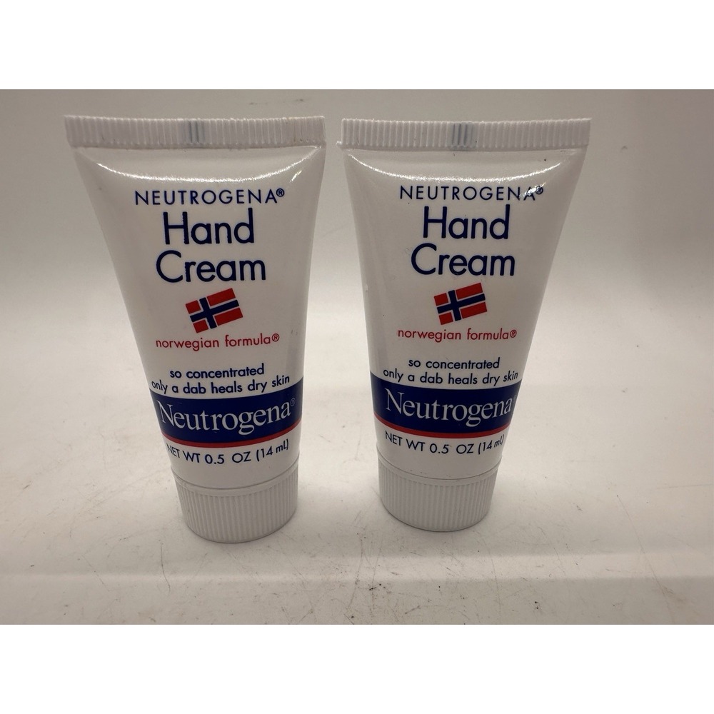 Neutrogena Norwegian Formula Hand Cream 0.5 oz Lot of 2 Vintage Old Stock Sealed
